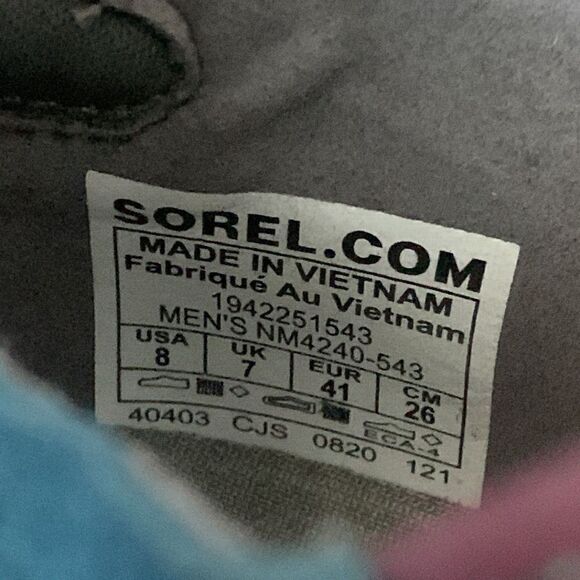SOREL,  KINETIC running shoes, near new, mens size 8 - Picture 9 of 10